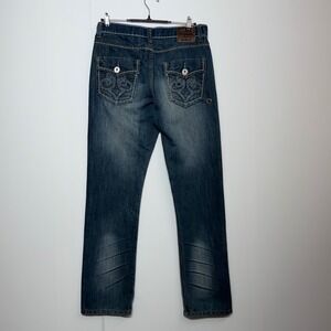Departed Jeans Mens 32x32 Blue Cypress Ave‎ Slim Straight Biker Grunge Y2K